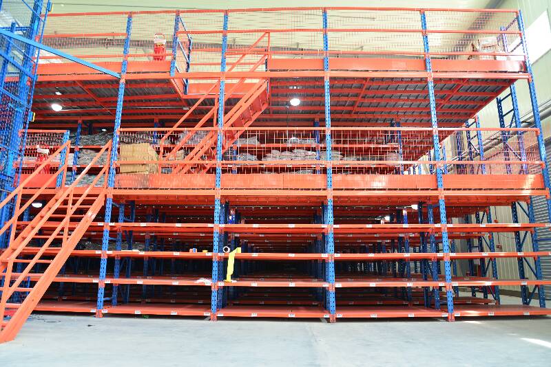 可用在冷庫的閣樓貨架